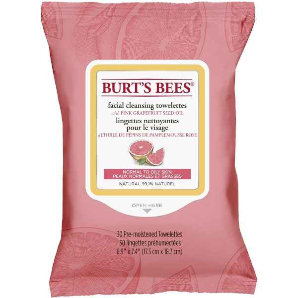 Facial Cleansing Towelettes pink grapefruit
