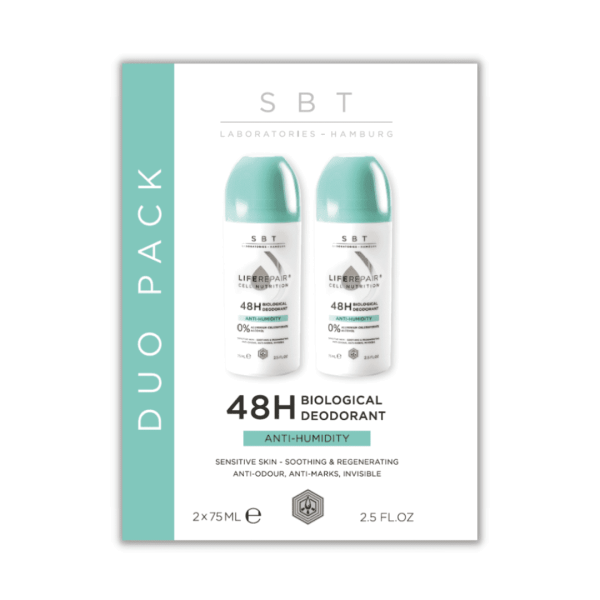 DUO PACK Cell Nutrition Anti-Humidity 48h Biological Roll-on Deo