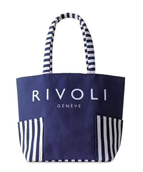 Strandtasche blau-weiß